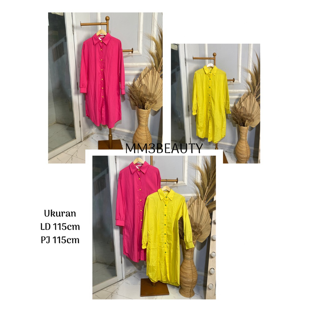 DESK TUNIK KEMEJA KATUN POLOS TERBARU KEKINIAN