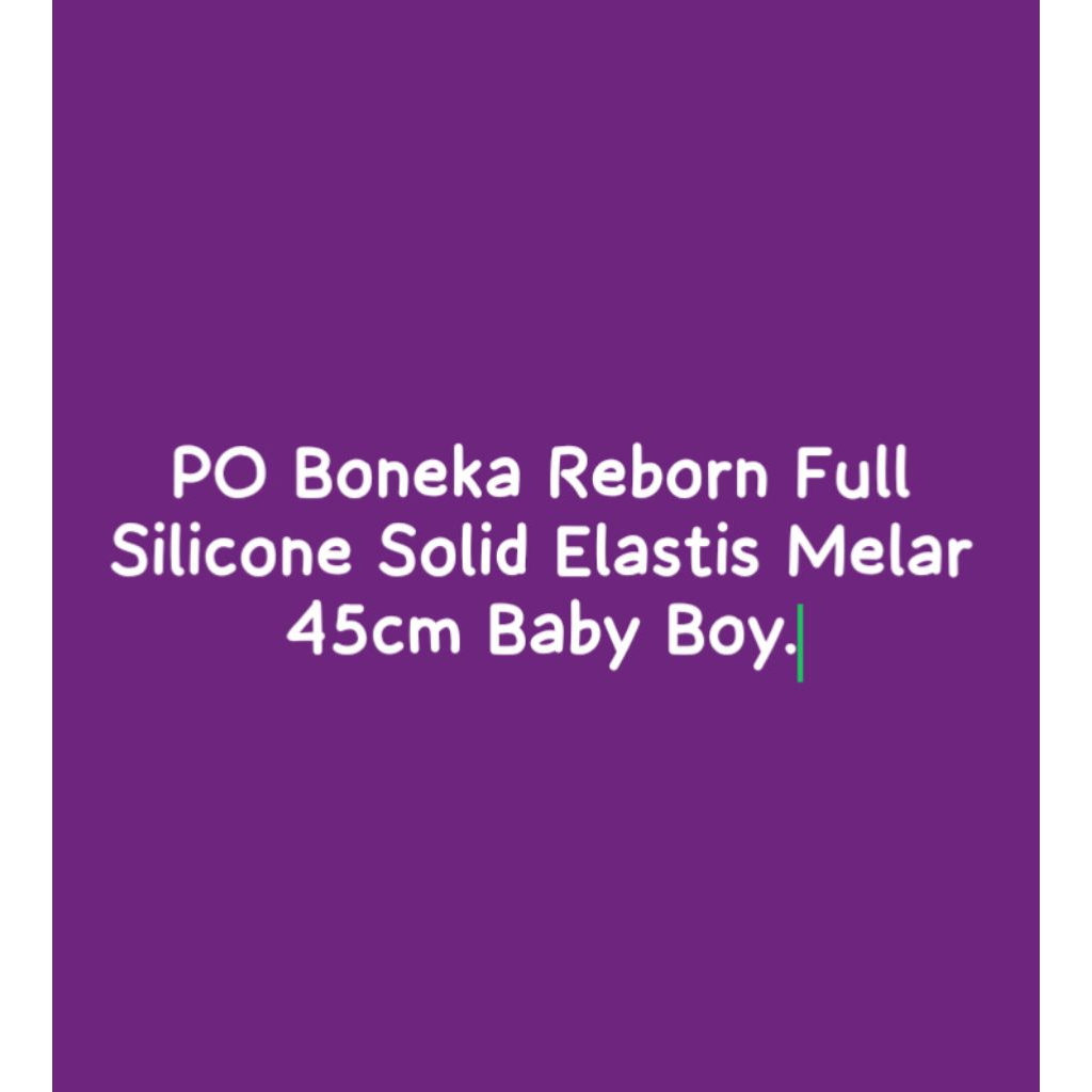 Boneka reborn silikon solid baby girl