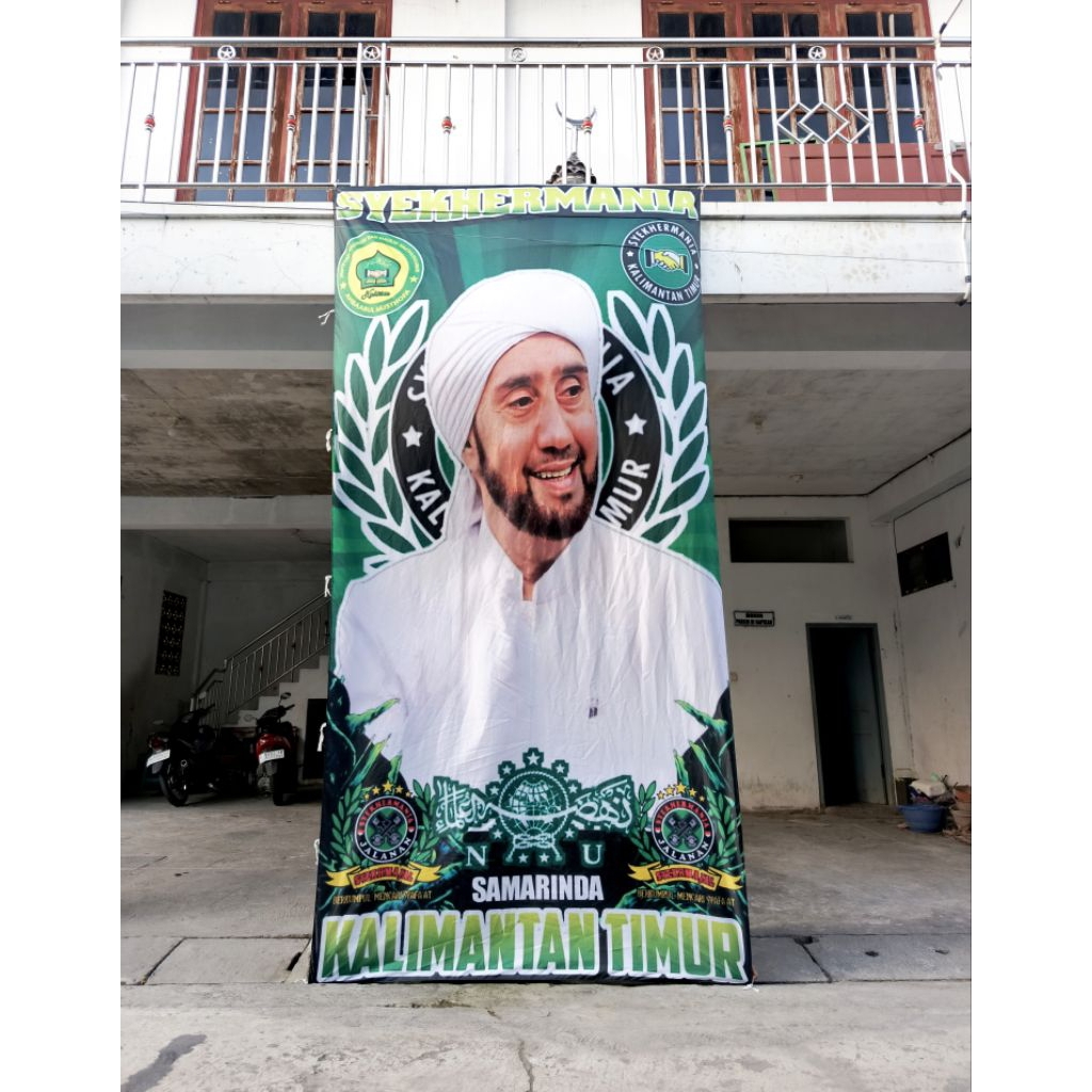BENDERA SHOLAWAT BISA CUSTOM NAMA KOTA  SUPER BESAR BENDERA HABIB SYECH HD