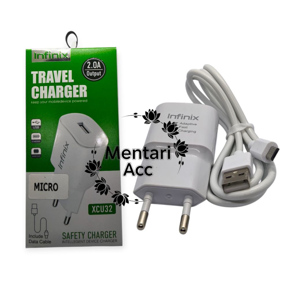 CHARGER CASAN HP INFINIX HOT 10 PLAY TYPE MICRO USB SUPPORT FAST CHARGER ORI OEM 99