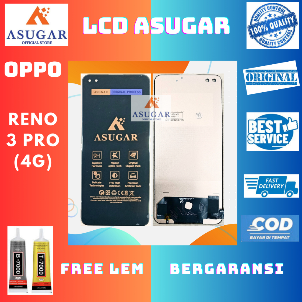 ASUGAR LCD ORIGINAL FULL HD for HP OPPO RENO 3 PRO (4G)