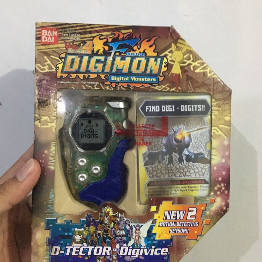 Bandai Digivice Digimon Frontier D'Tector Version 2 Clear Blue Koji