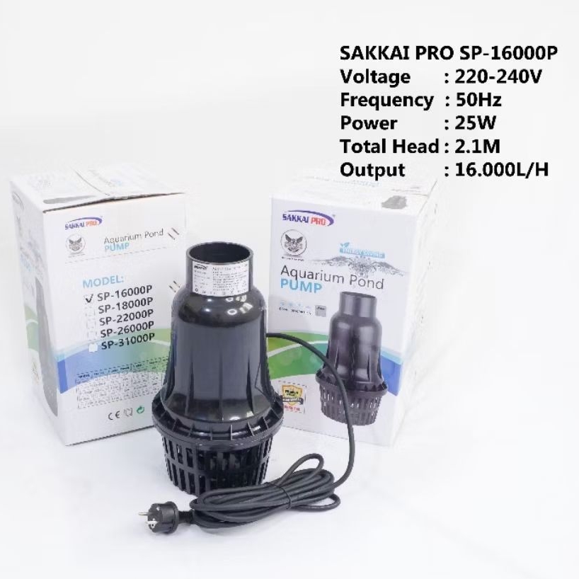 SAKKAI PRO POMPA KOLAM LOW WATT SP-16000P