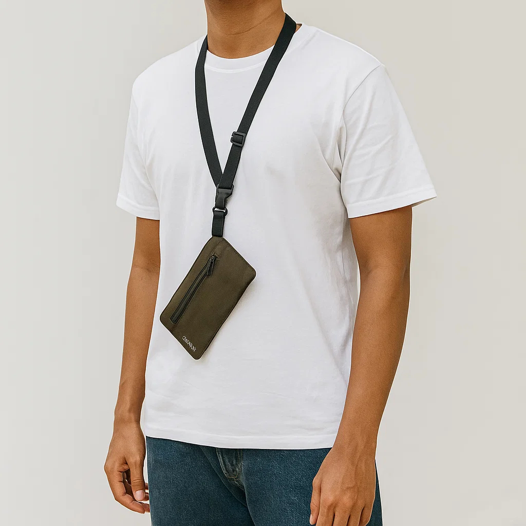 Tas Kalung Pria Sling Bag Mini – Tas Leher Simple Stylish