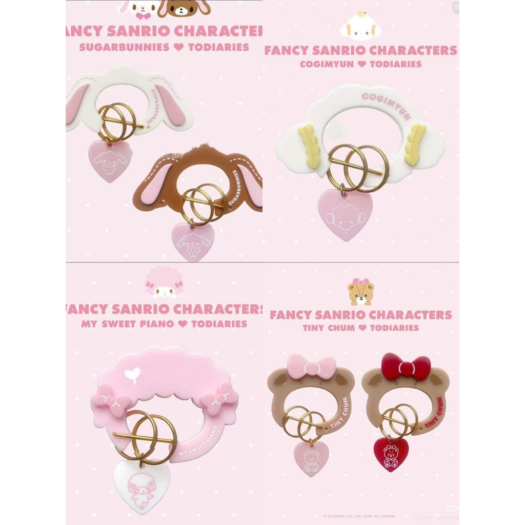 [PREORDER] Gantungan Kunci Sanrio x Isetan x Todiaries – Sugarbunnies Desain Telinga Kelinci
