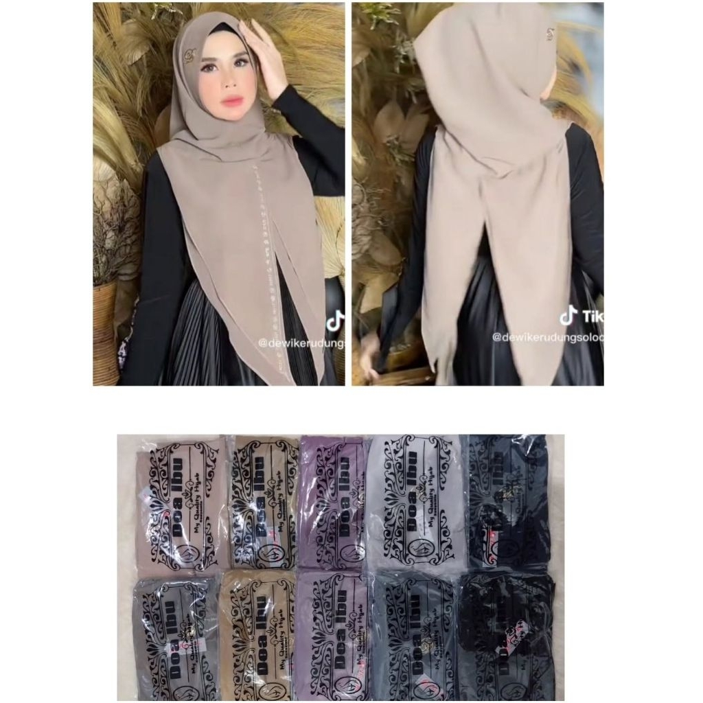 Jilbab Hoodie Doi Ceruti babydoll