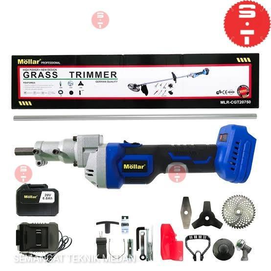 CGT20750 CORDLESS POTONG RUMPUT GRASS CUTTER TRIMMER PISAU 20V MOLLAR