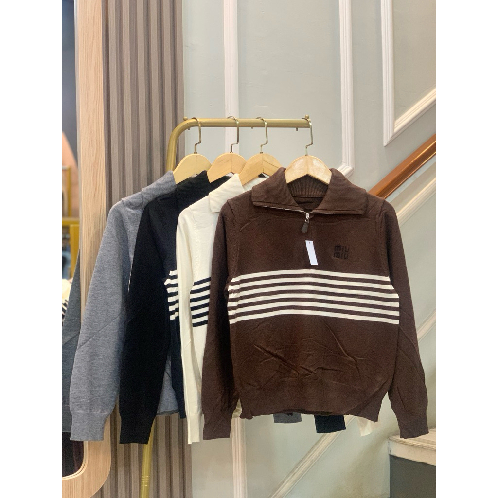 rajut import zipper miumiu