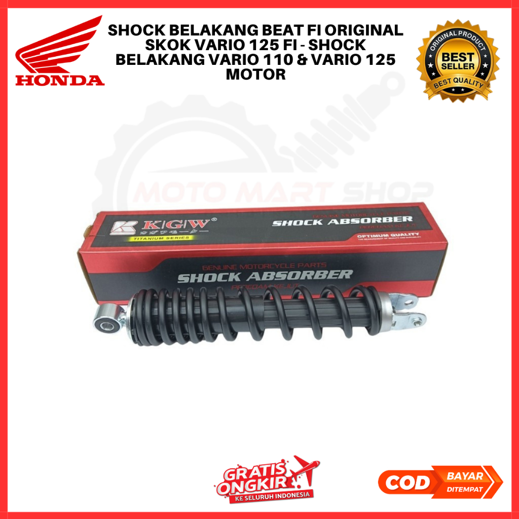 Shock Belakang Beat Fi Original Skok Vario 125 Fi - Shock Belakang Vario 110 & Vario 125 motor