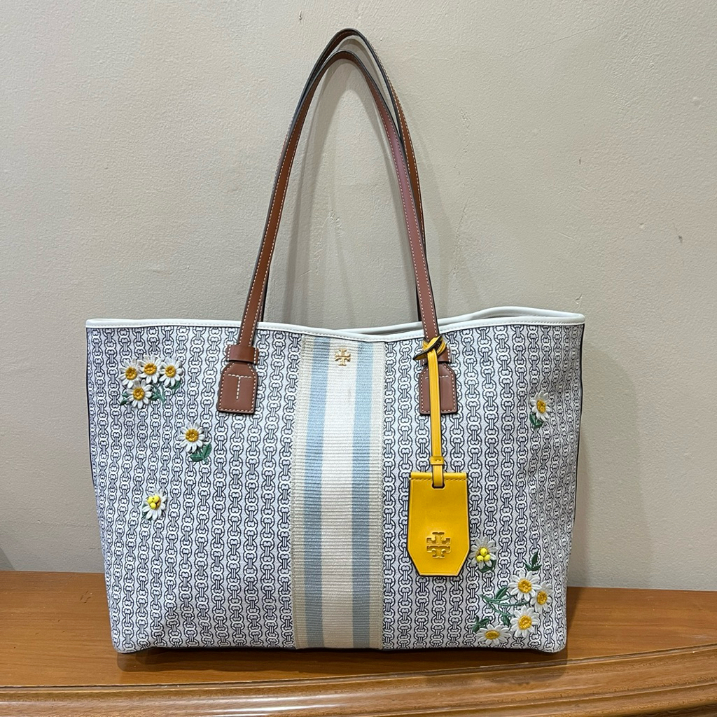 [Preloved] Tory Burch Gemini Daisy Bag Large Tote Bag