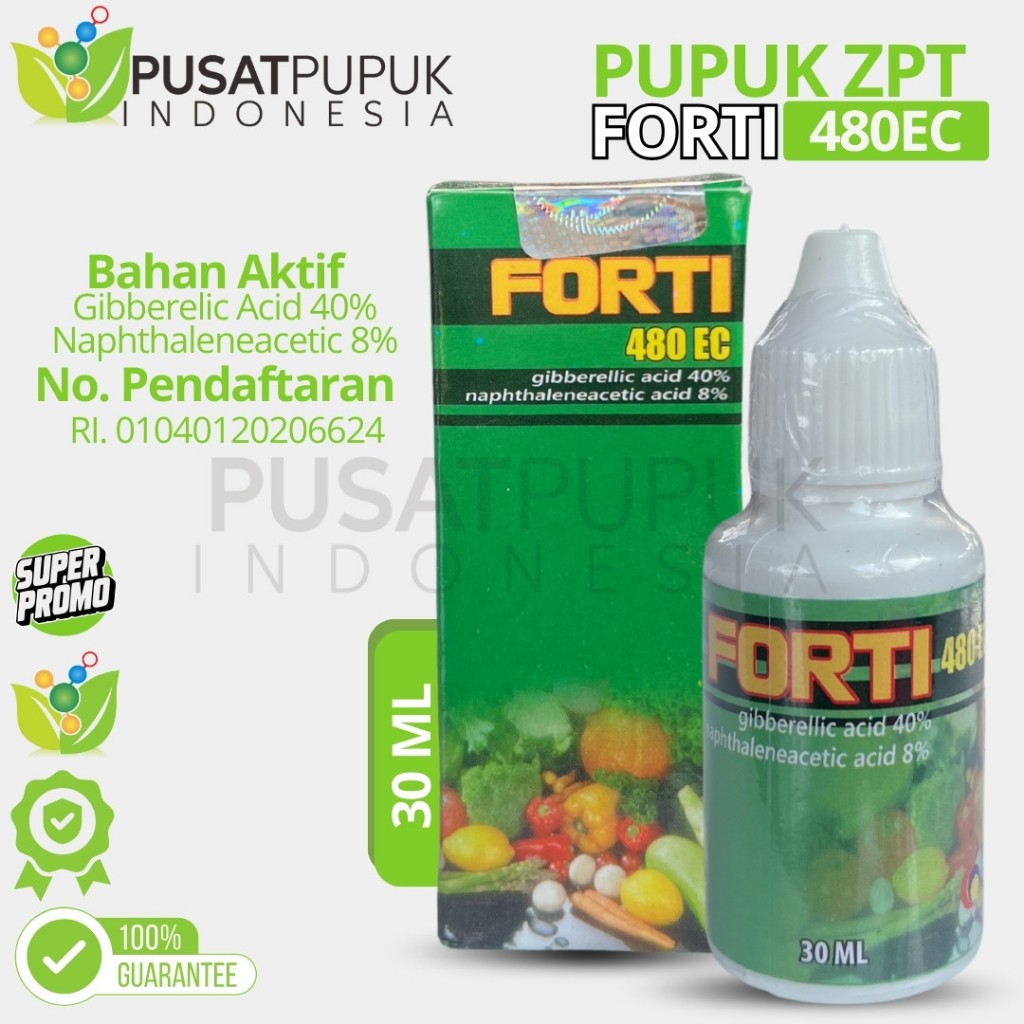 ZPT FORTI 480EC 30ML Pupuk Cair Pertumbuhan Vegetatif Tanaman Buah Sayur
