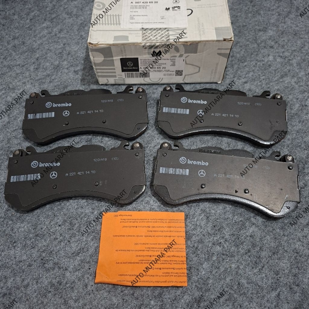 KAMPAS REM BRAKE PAD DEPAN W212 W218 CLS63 E63 C63 AMG MERCEDES BENZ