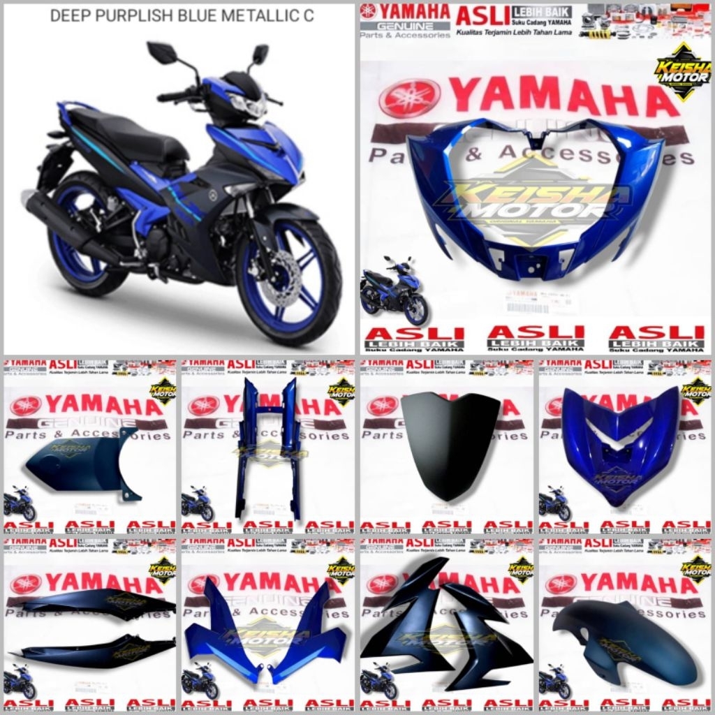 Body-body halus satuan JUPITER MX KING 150 Biru metallic Original yamaha