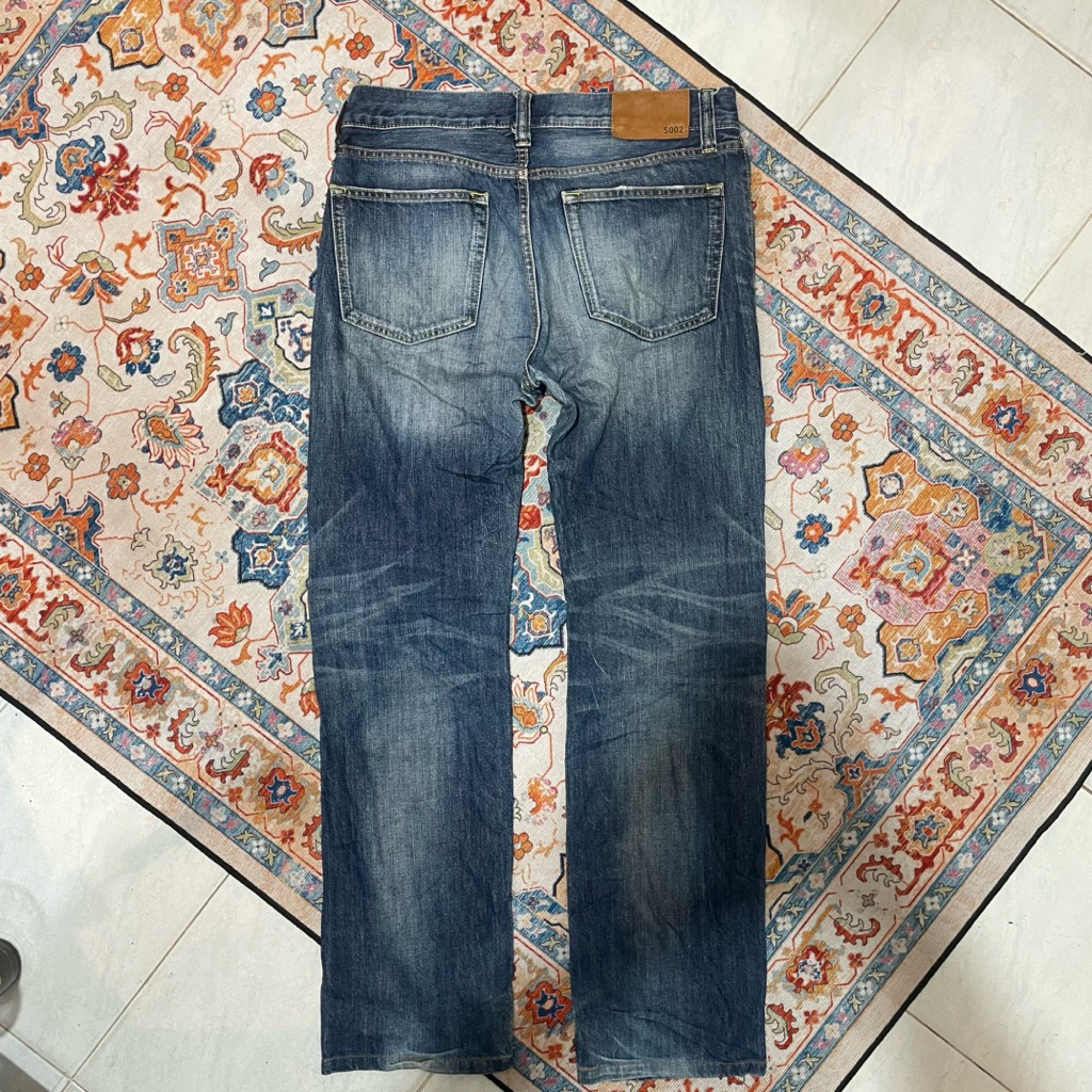 CEK DEKSRIPSI SEBELUM CO Celana Panjang Jeans Pria Cowok Reguler Fit Brand UNIQLO UJ Original Second