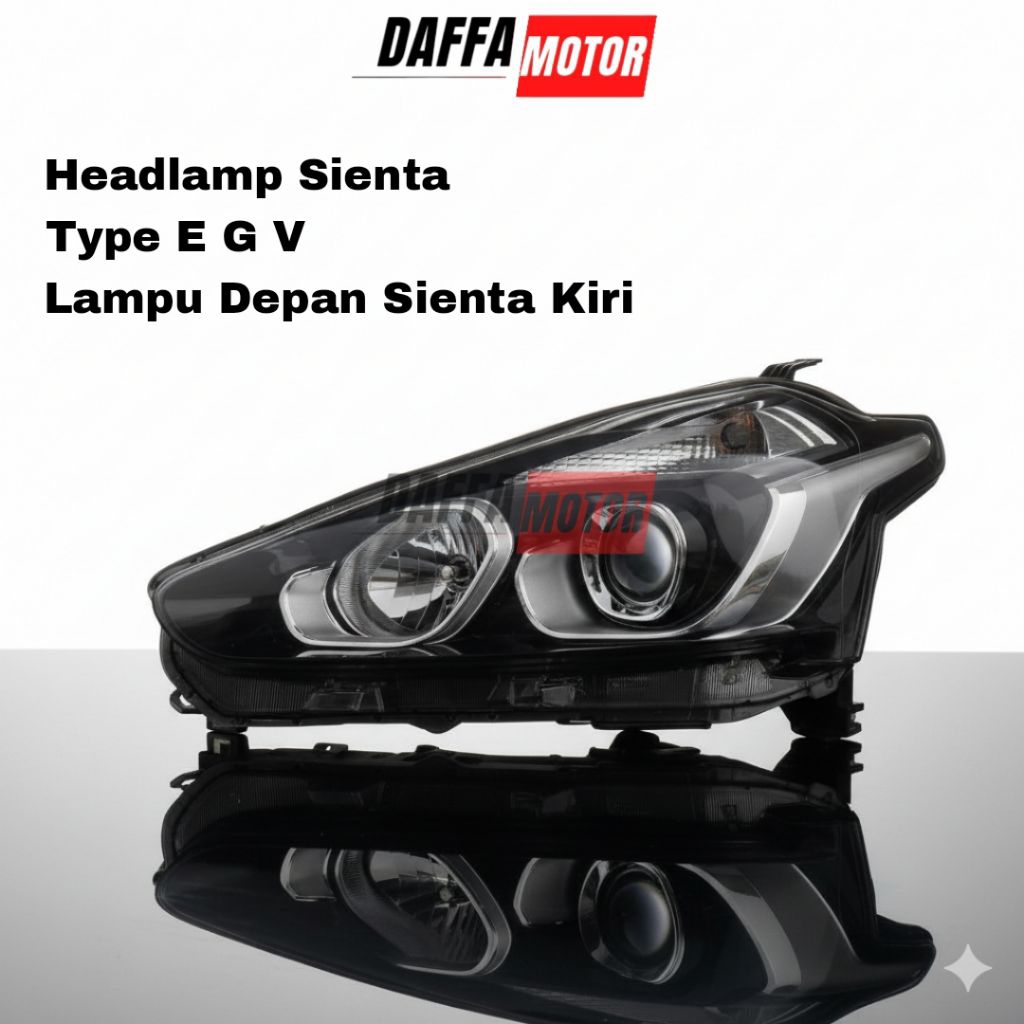 Headlamp Sienta Kiri Lampu Depan Sienta Kiri Type E G V untuk semua tahun Headlamp Sienta