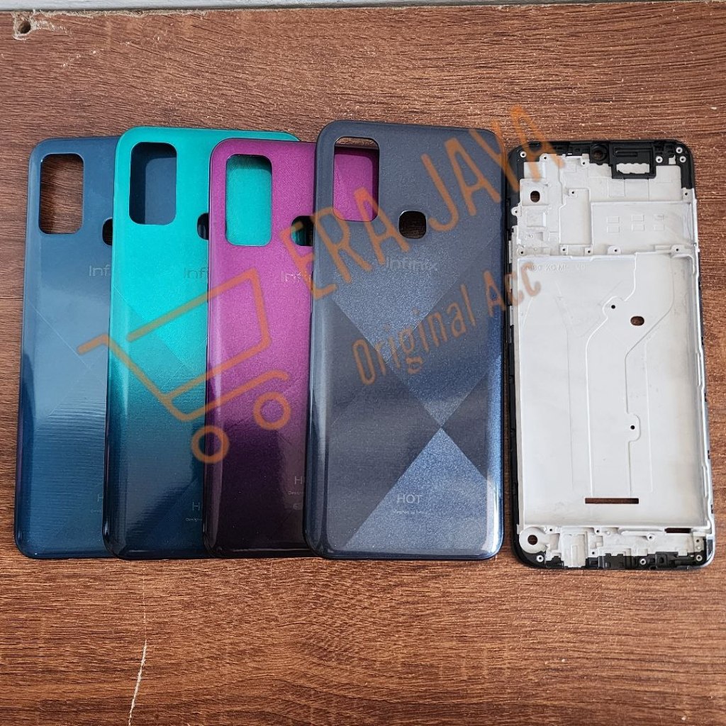 Backdoor Casing Housing Fullset Infinix Hot 9 Play Back Cover Kesing  + Frame Lcd Infinix Hot 9 Play