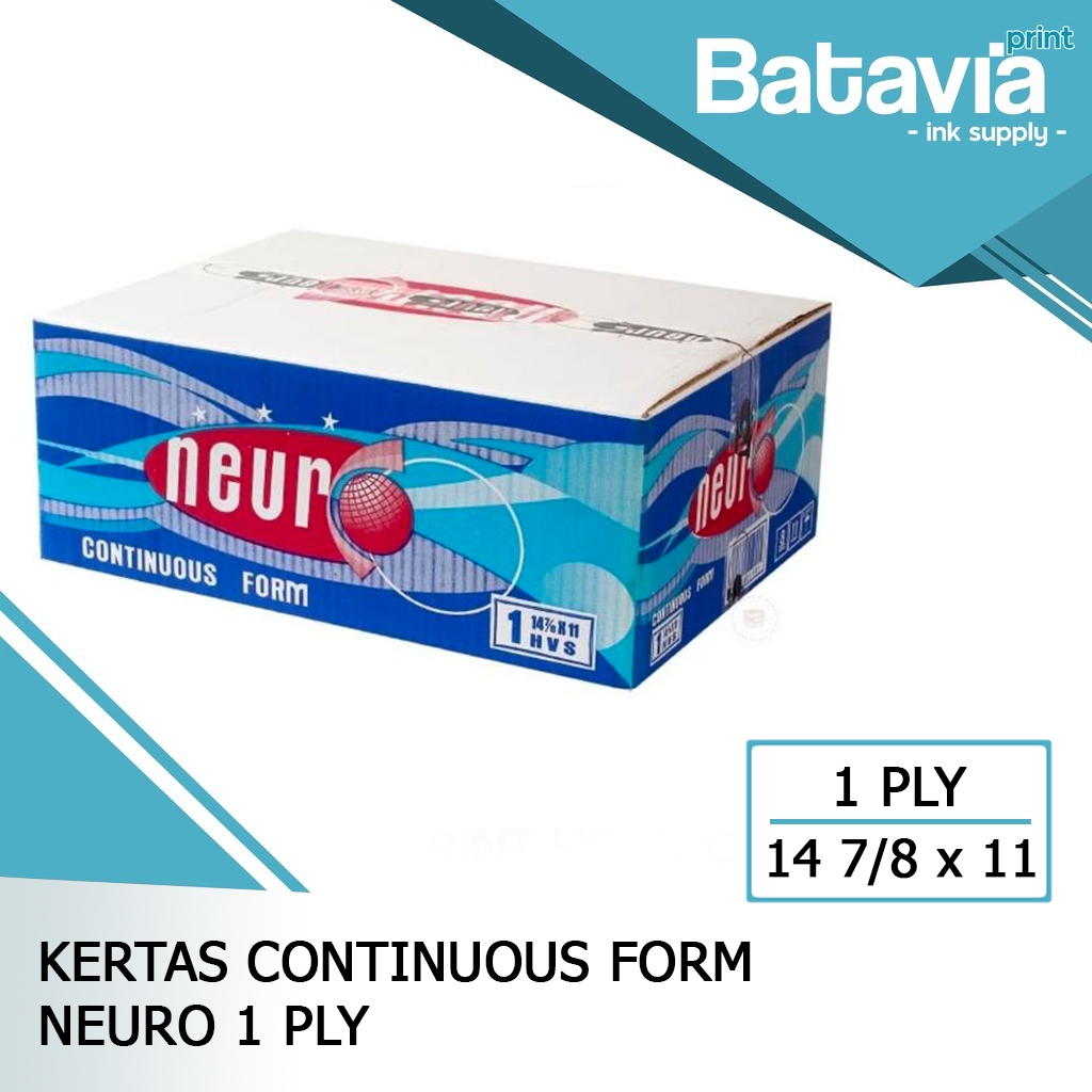 KERTAS CONTINUOUS FORM NEURO 1 PLY 14 7/8 x 11