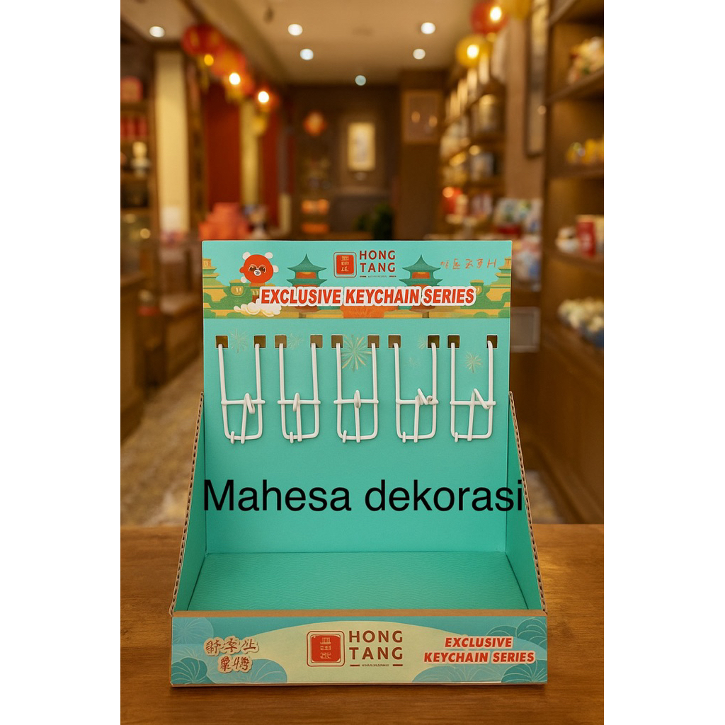 Rak displays bahan kardus ukuran model dan stiker bisa custome