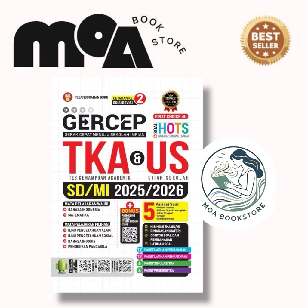 Buku Gercep TKA SD/MI 2025/2026 - Buku Kompeten TKA SD/MI 2025/2026 - Buku Valid TKA ASAJ SD/MI 2025