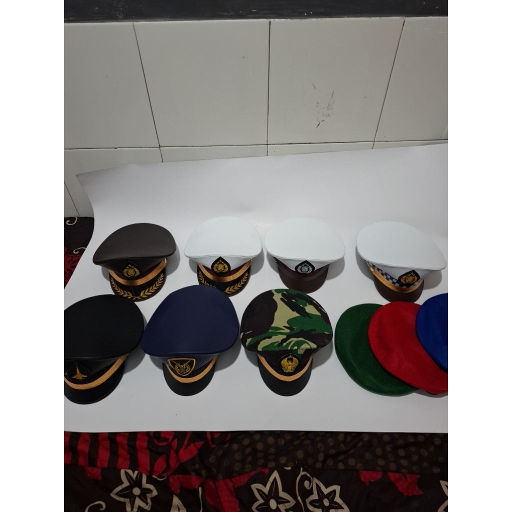 Topi Polantas Topi TNI AU Topi TNI AD  Topi sabara