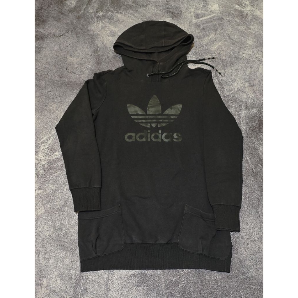 HOODIE ADIDAS BIG LOGO WARNA HITAM ORIGINAL BRAND