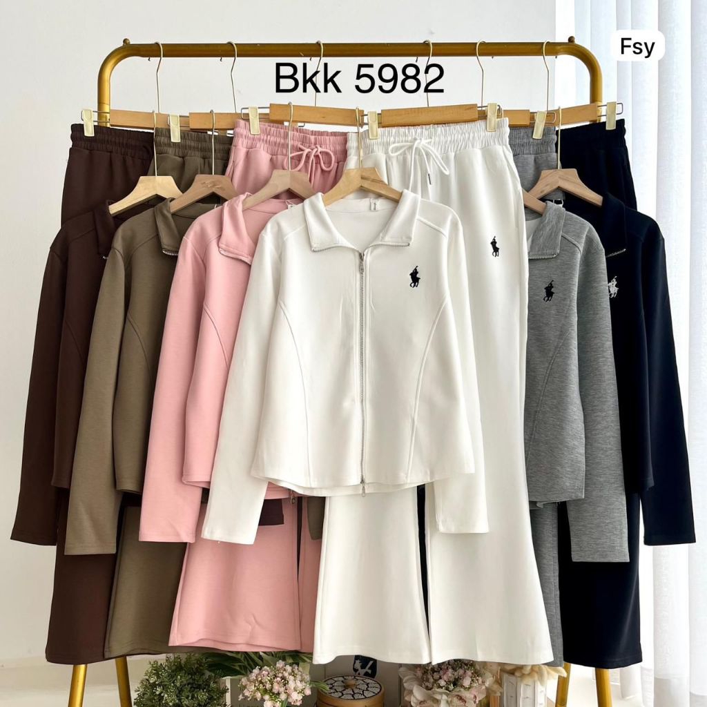 NewArrival#A03.135K-1 2in1 Cutbray Set Wanita Terbaru Kekinian Bangkok Import Premium - Ala Korean V