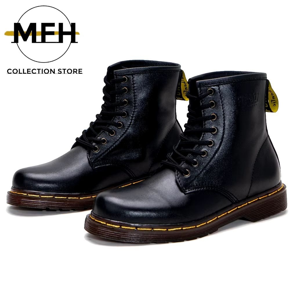 Sepatu pria boots tali docmart