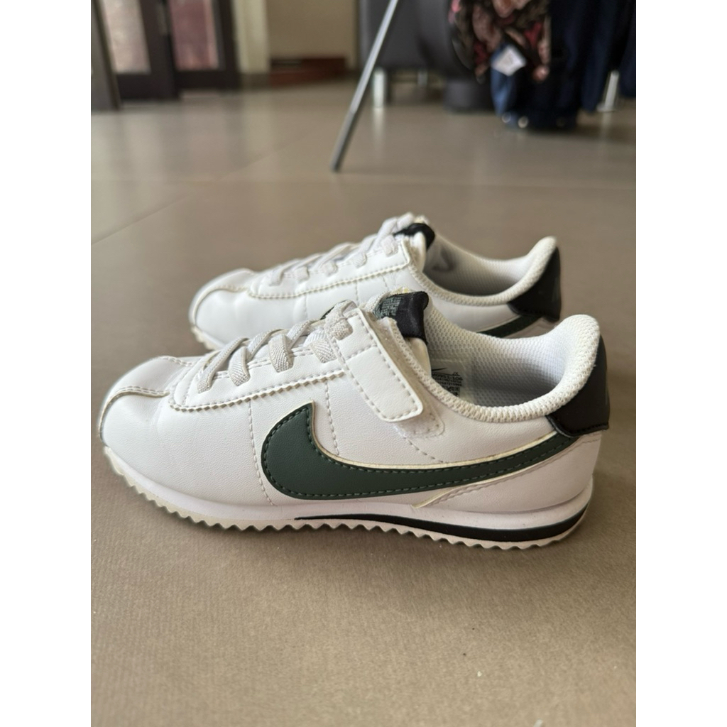 Nike Cortez Kids white green size 27 original preloved sepatu sneakers anak