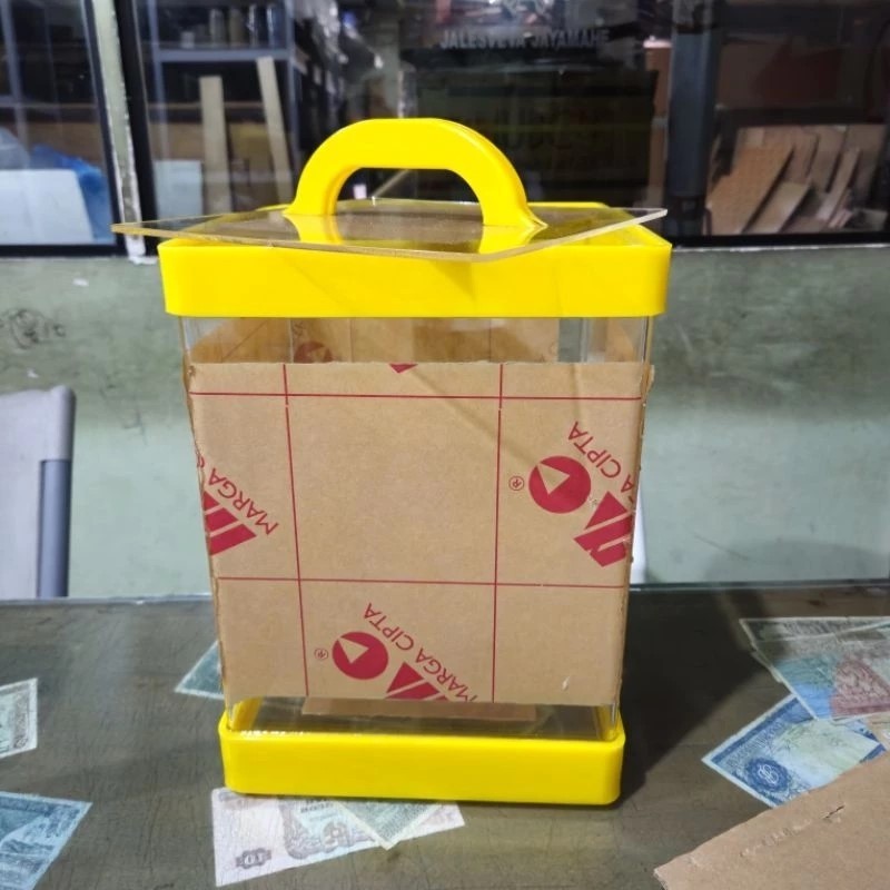 Tabung es buah Acrylic 10 Liter 21x21 T30 Minuman Es Buah