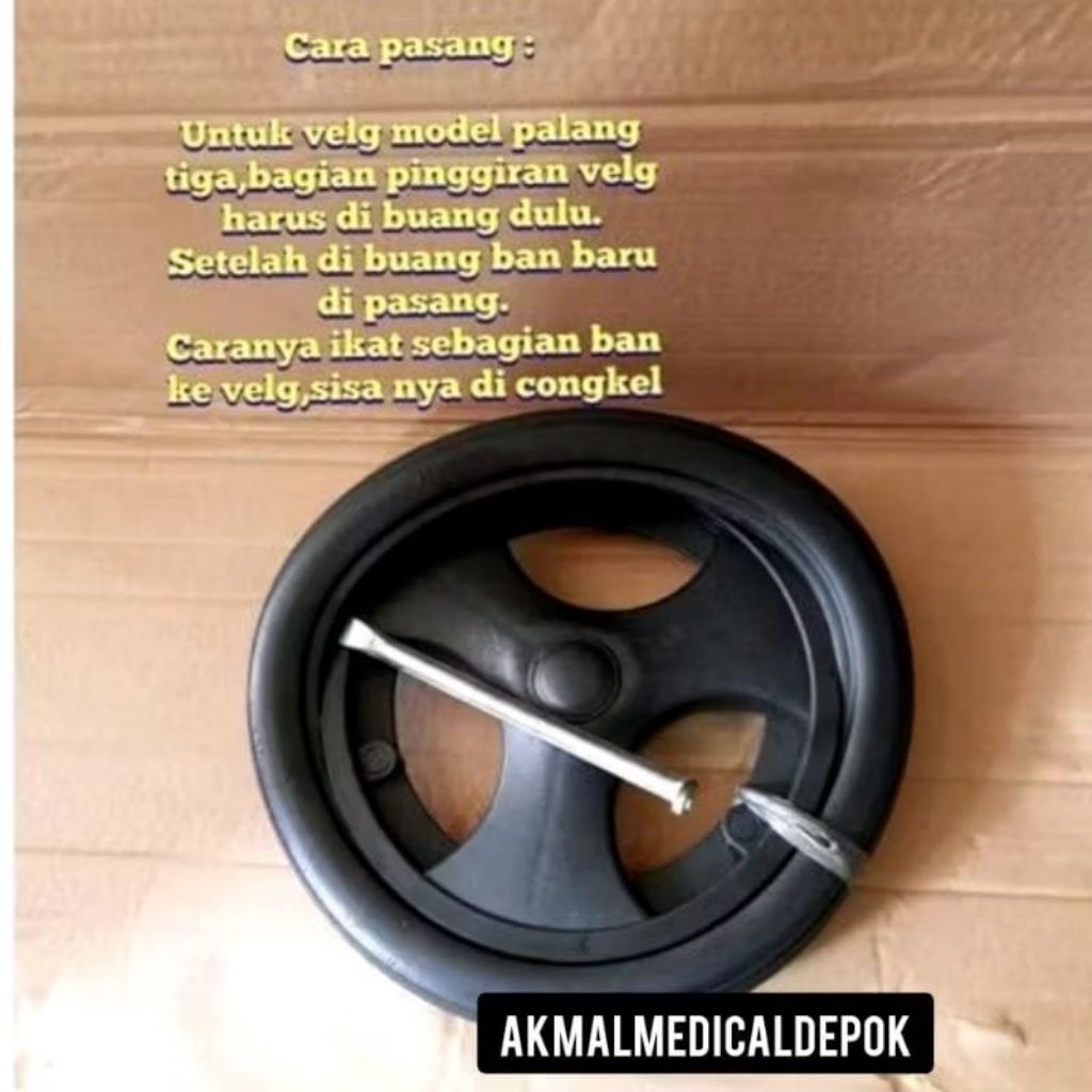ban mati kursi roda travel ukuran 14×1.75 original ban belakang kursi roda ukuran 14×1.75 ban travel