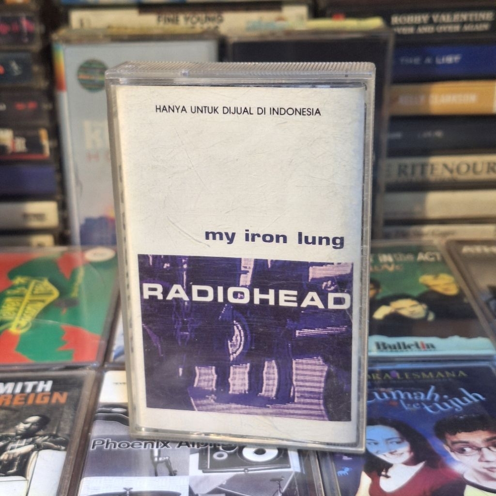 kaset pita Radiohead My Iron Lung langka jadul mulus kaku siap koleksi