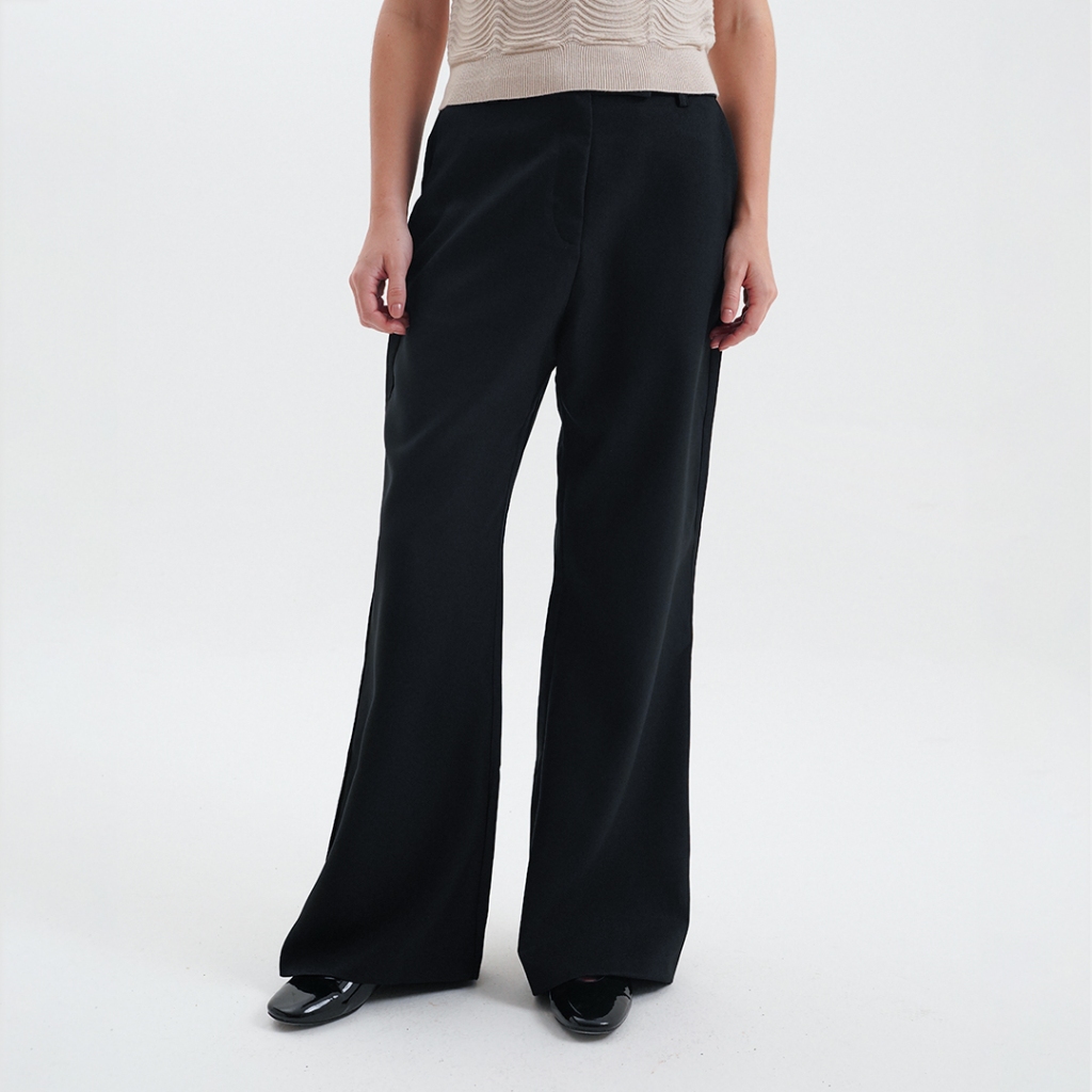 Mississippi Flared Trousers Celana Panjang Wanita LIN000682M Hitam