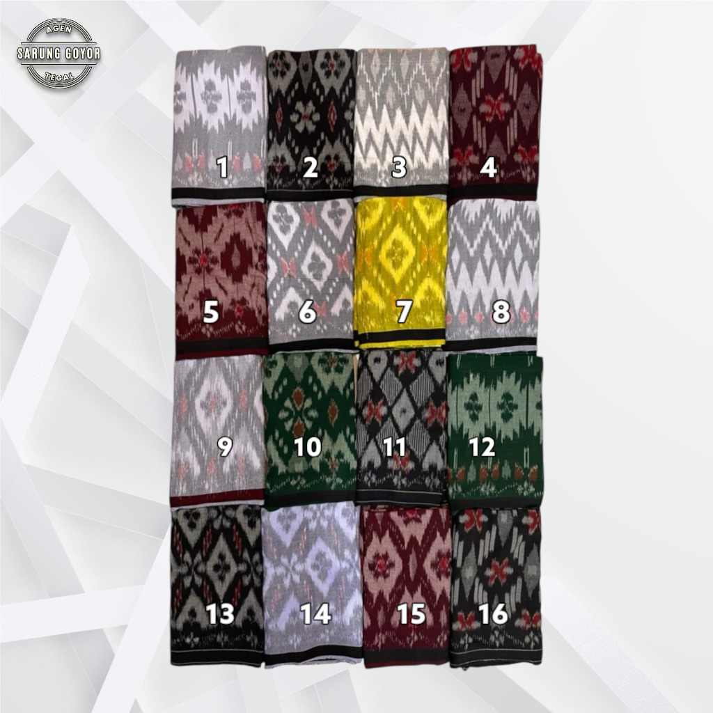 Sarung Goyor Tenun ATBM ABU DHABI 100% Rayon KODE 1-4