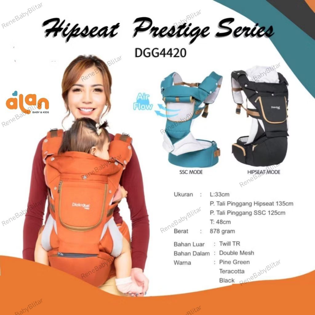 Dialogue Baby Gendongan Depan M-Shape 4420 Ergonomis Nyaman & Aman untuk Bayi – Gendongan Dialogue D