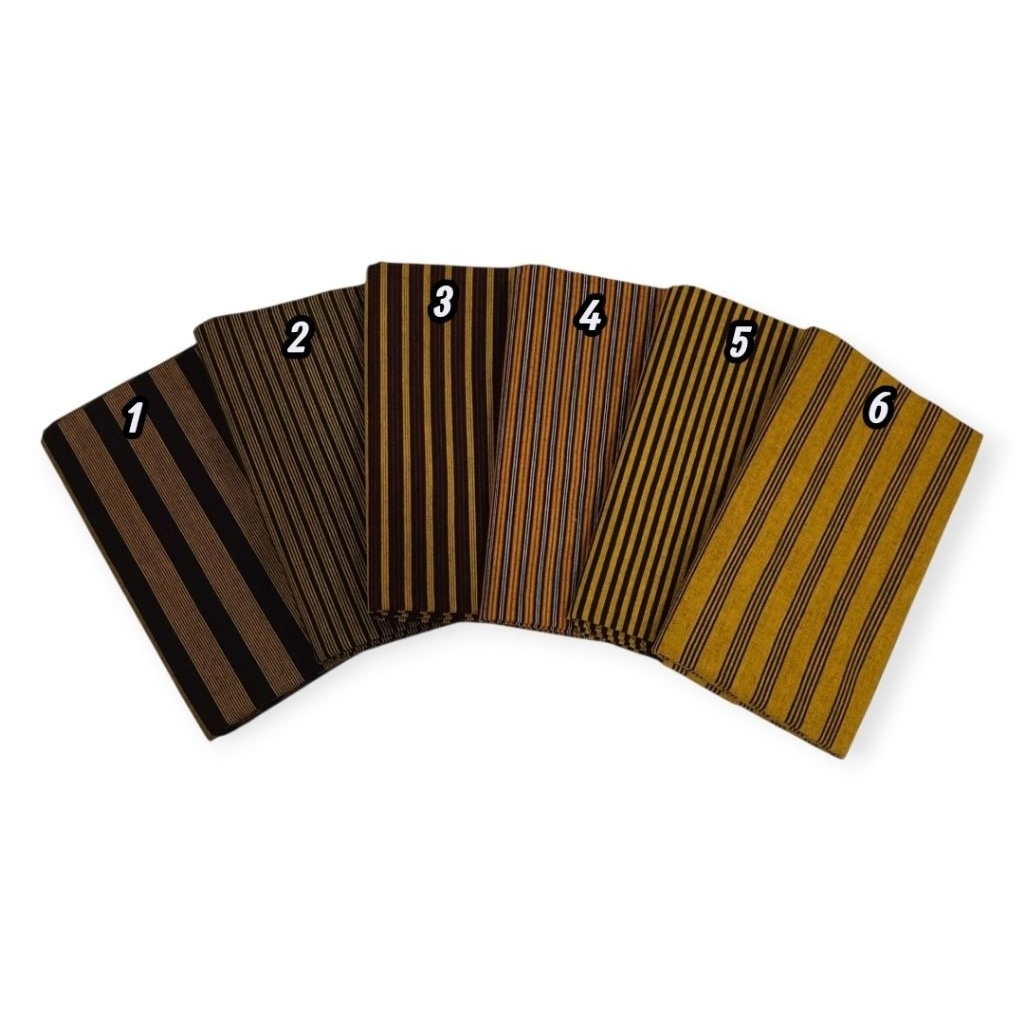 Kain Tenun Lurik Jogja Klaten kuning gold klasik