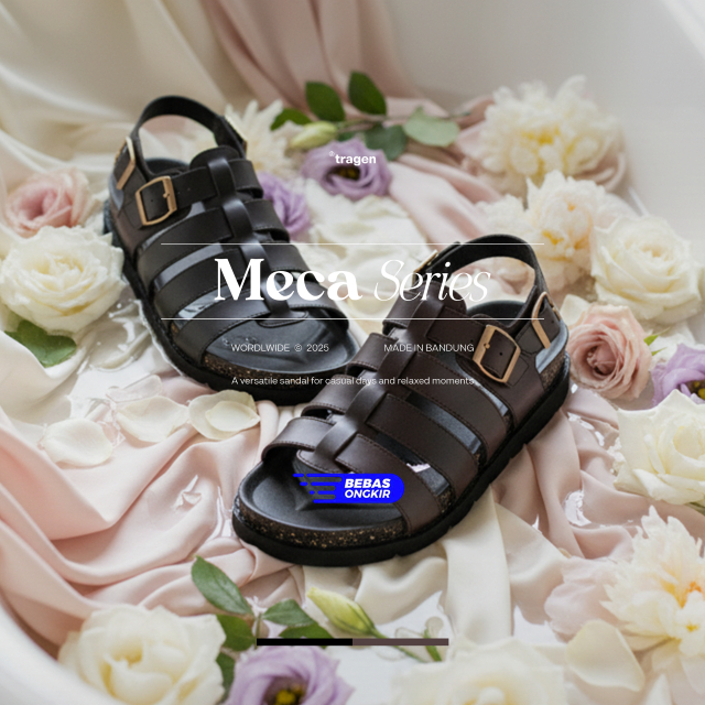 TRAGEN Favourite Meca - Sandal Kulit Wanita | Sandal Gladiator | Sandal Fisherman