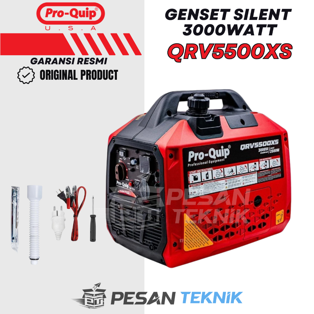 Mesin Genset Silent Genset Bensin Generator Genset Portable 3000Watt PROQUIP QRV5500XS