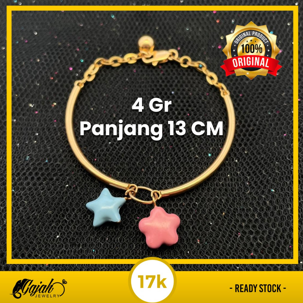 Gelang Anak Emas 17K 4 Gram Toko Emas Gajah Online Salatiga 7994