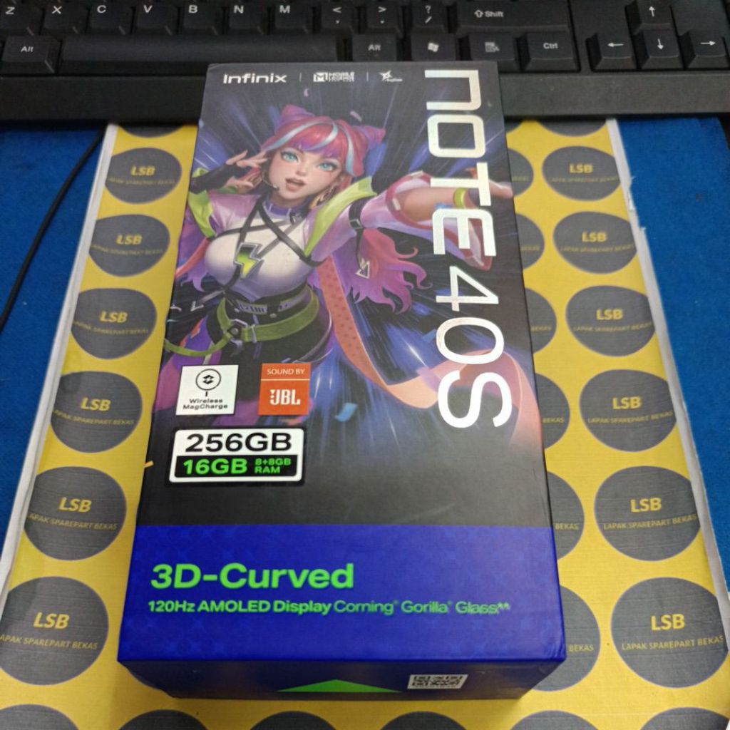 DUS BOX KARDUS HANDPHONE INFINIX NOTE 40S ORIGINAL BEKAS