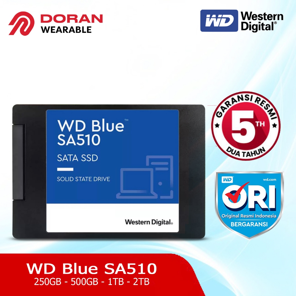 WD SSD Blue SA510 SATA 250GB | 500GB | 1TB | 2TB- SSD SATA
