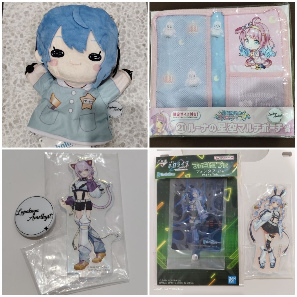 official merch hololive usada pekora hoshimachi suisei nekomata okayu himemori luna acrylic stand ph