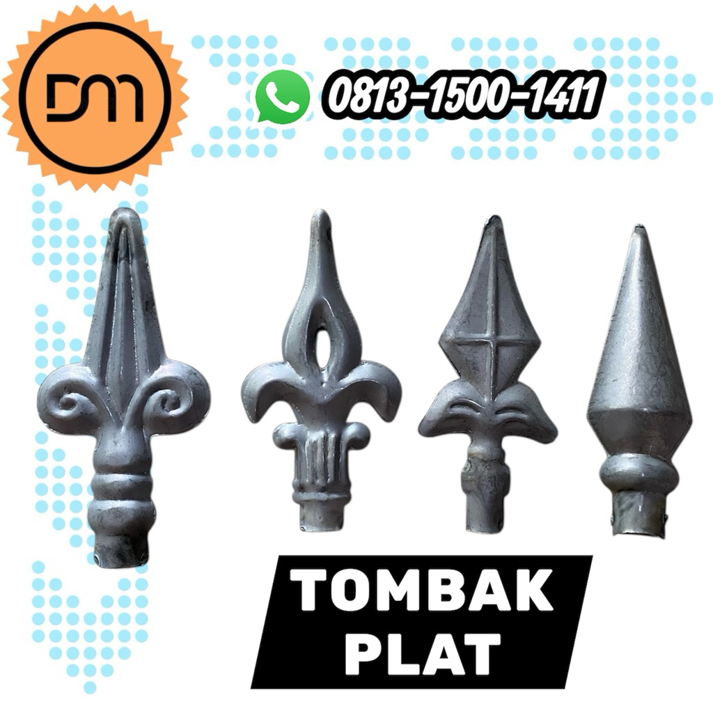 DM - Ornamen Pagar Besi Plat /ornamen besi plat / ornamen plat aksesoris / ornamen pagar