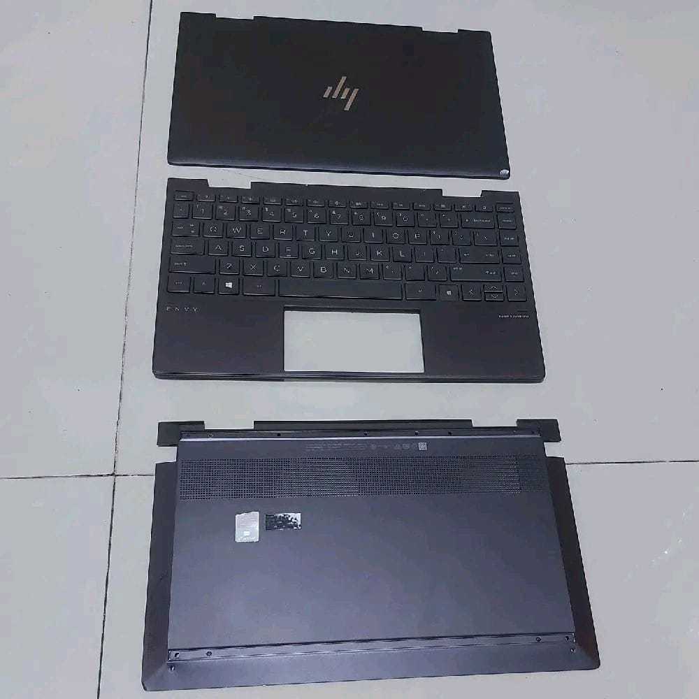 Bottom + Palmrest + Top Case Laptop HP envy 13 ay second original Keyboard test normal tanpa LCD 3 p