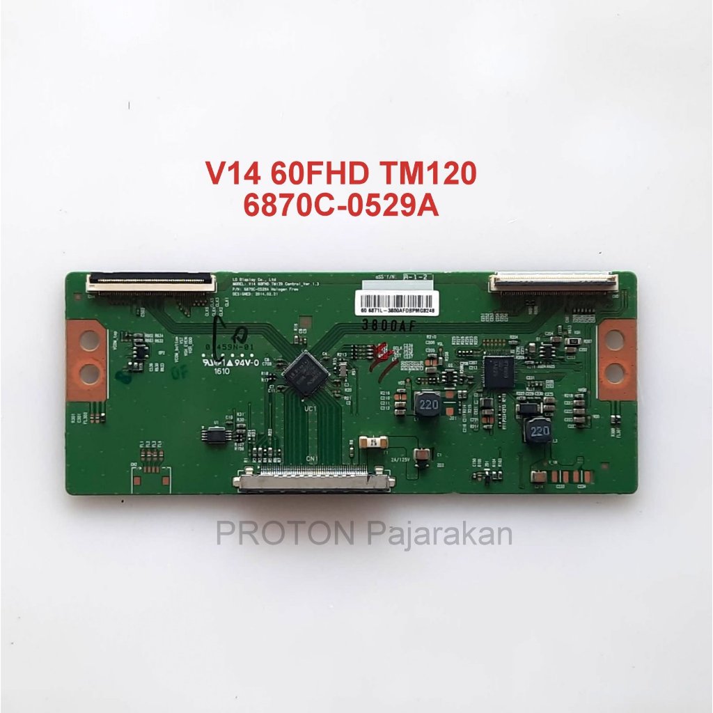 Tikon layar TV 60" V14 60FHD TM120 Ver 1.3 6870C-0529A LCD panel Timing Control Board Panasonic TH-6
