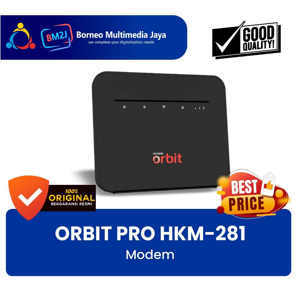 Telkomsel Orbit Pro G1 (HKM-281) Modem Wifi 4G High Speed Free Kuota 50GB