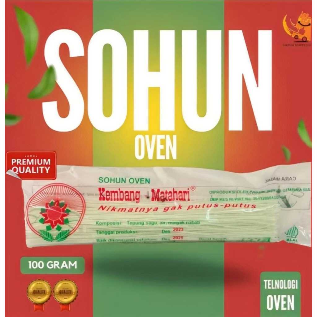 Sohun Oven Kembang matahari 100g / Sohun Premium Lembut