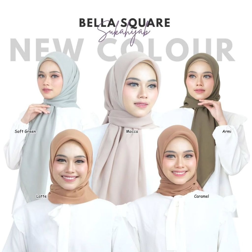JILBAB POLOS Segi Empat Bella Square 110x110