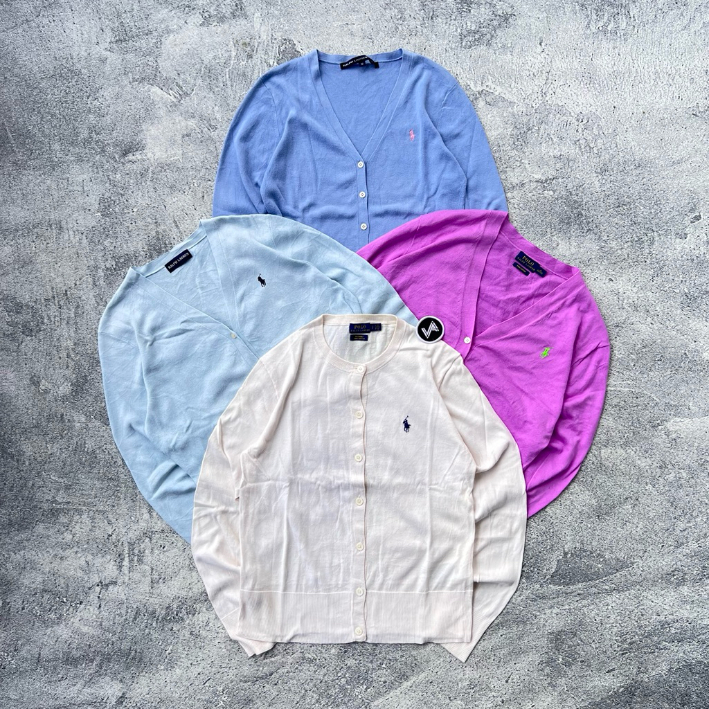 Polo Ralph Lauren Cardigan Knitwear Rajut Basic Wanita