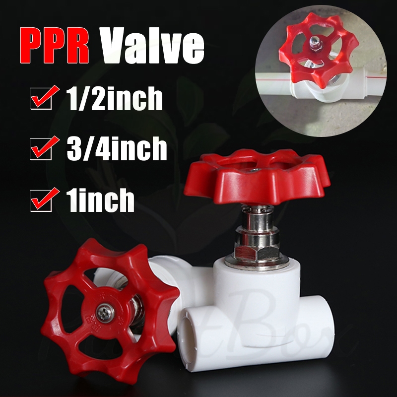 Gate Valve PPR 3/4 Inch Stop Kran Putar PPR Gate Straight Way Valve