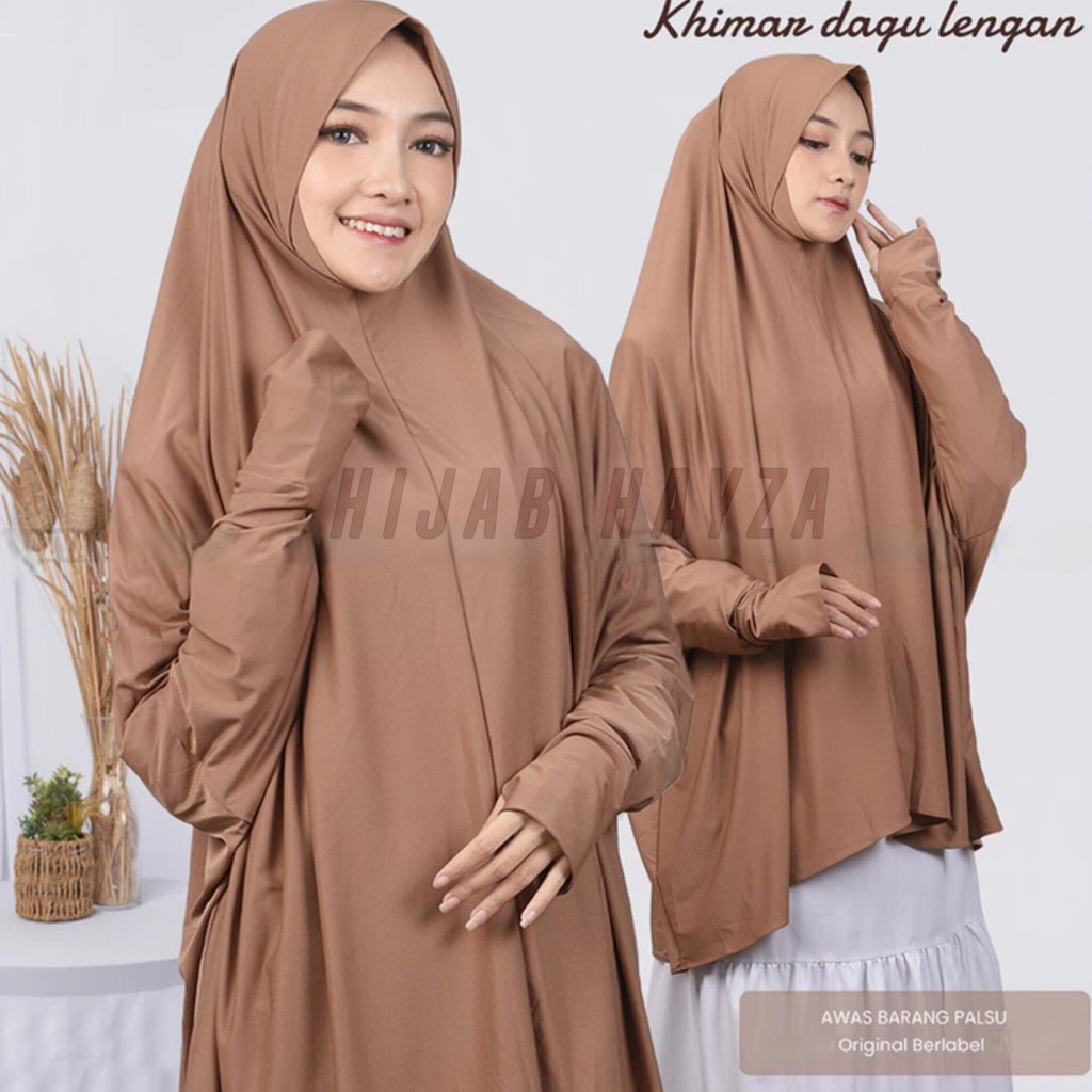 Khimar Dagu Lengan/ Hijab Syari